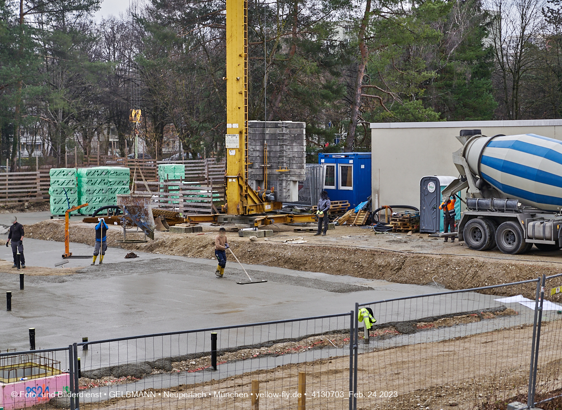 24.02.2023 -  Baustelle Haus für Kinder in Neupelach Quiddestraße 3